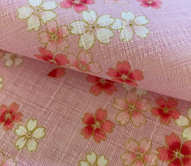 Japanese sakura fabric headband for women and girls cherry blossom flowers hairband for woman cotton dobby image 5