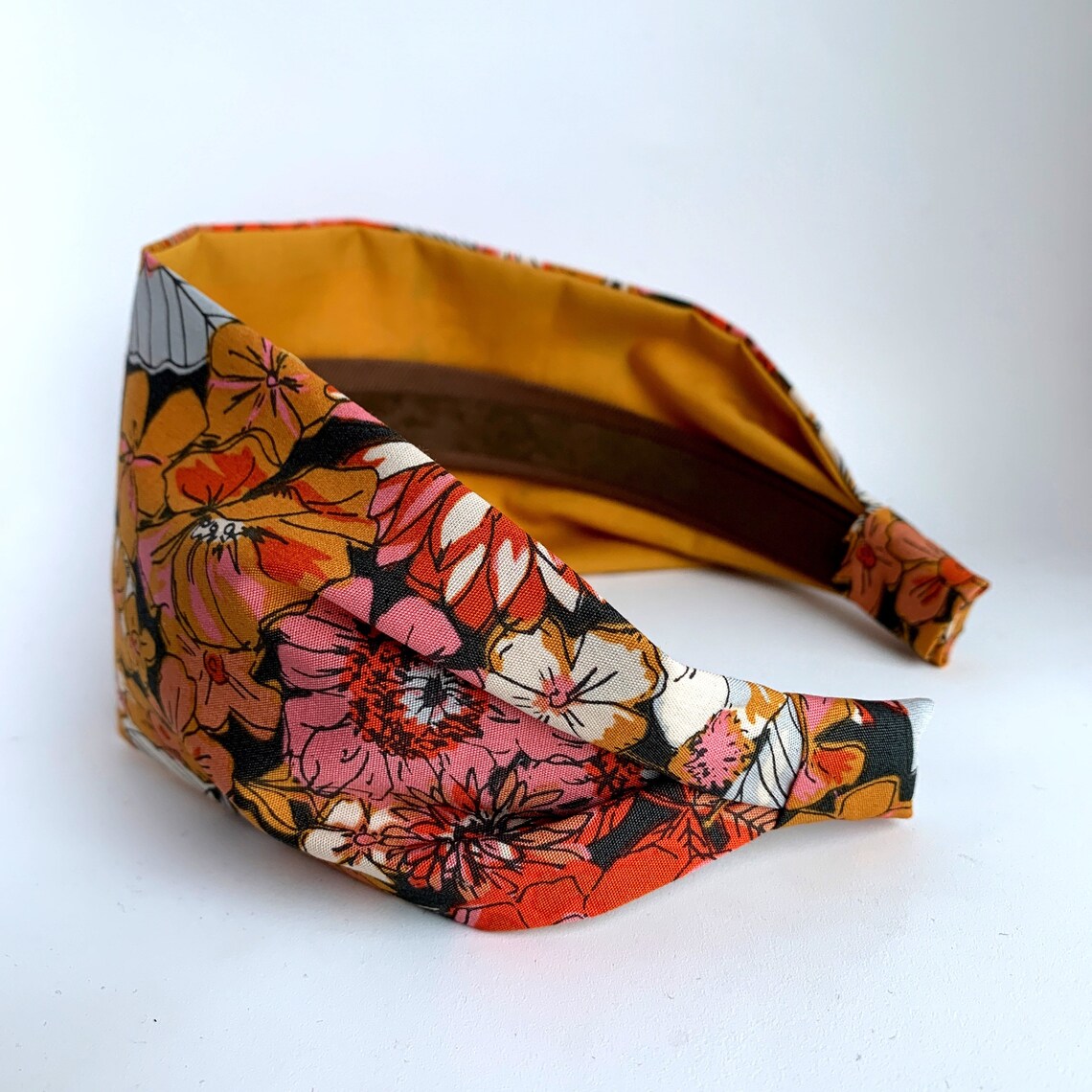 Headband Hand-Dyed Floral Couture
