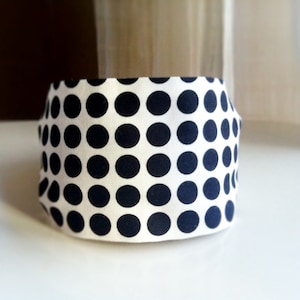 Retro Headband Black White Dots Mod Headband For Women Black Hairband Accessories teen headbands 60s Retro Fashion image 3
