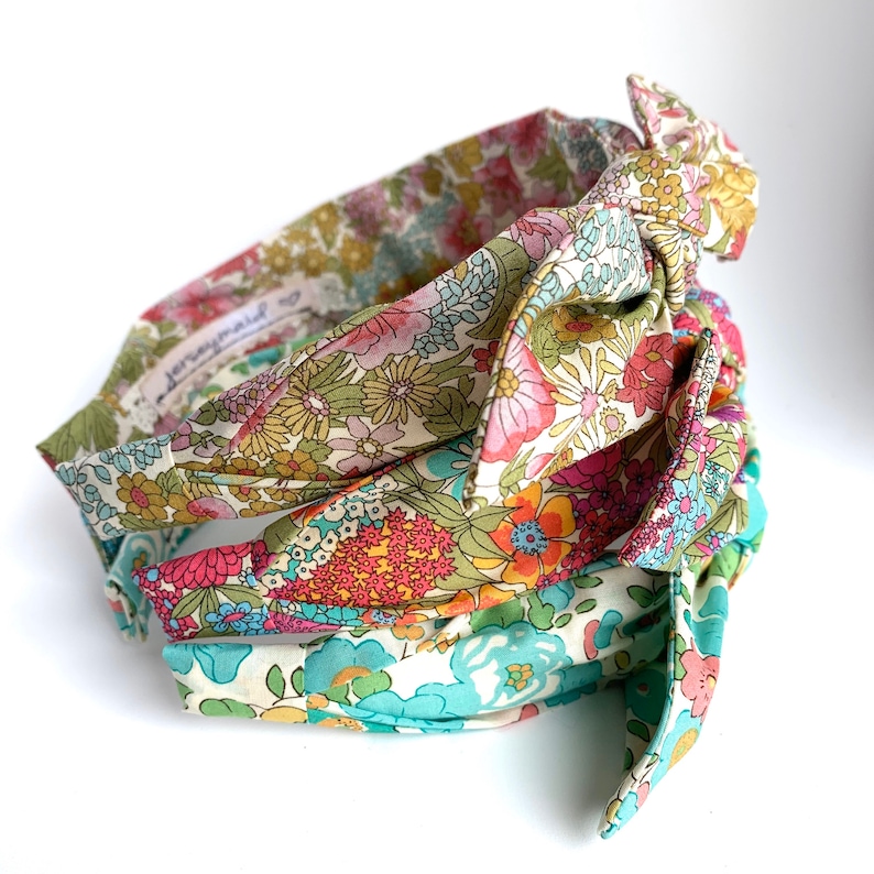 Liberty of london Cute bow Headbands for women narrow side Etsy