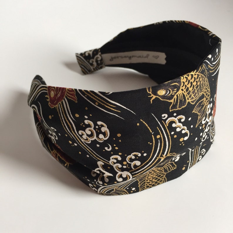 Japanese Headbands for Women Koi Fish Fabric Hairband Japanese Etsy