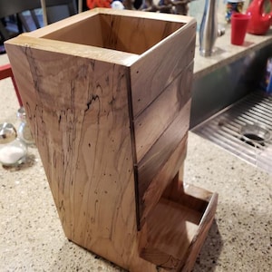 DIY Wooden Dice Tower Plan Woodworking Project Board Game Accessory Blueprint Tabletop RPG Dice Roller Guide Beginner Scrap Wood Build PDF