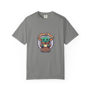 Grogu Needs Coffee Garment-Dyed T-shirt image 11