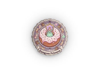 Dungeon Princess donut illustration pillow | round shaped pillow