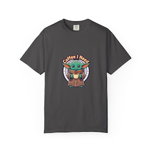 Grogu Needs Coffee Garment-Dyed T-shirt image 12