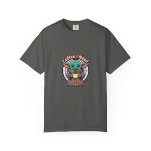 Grogu Needs Coffee Garment-Dyed T-shirt image 8