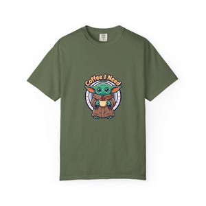 Grogu Needs Coffee Garment-Dyed T-shirt image 10
