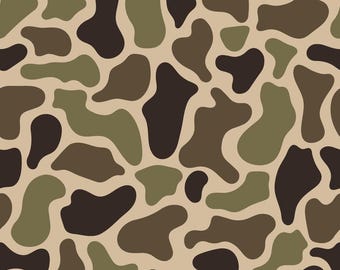 Tela de camuflaje de pato, tela de camuflaje oliva, tela de camuflaje de estilo clásico, tela de camuflaje boscoso vintage, tela 100% algodón por medio metro.