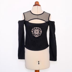 Vintage Space Tribe kretskortstopp, cyber goth pixie häxa gotisk punk 90-tal y2k