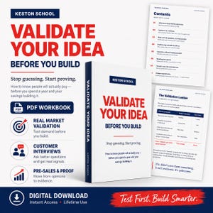 Manuale di validazione dell'idea imprenditoriale / Guida al collaudo delle startup (Guida in PDF)