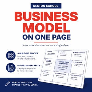 Manuale del modello di business / Pianificatore di startup, modello PDF per imprenditori