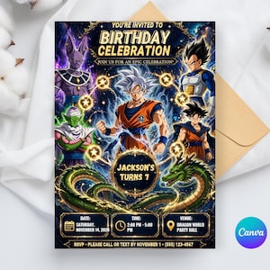 Dragon ball birthday card - Etsy 日本