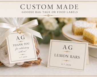 Bundle Made to Order Custom Food Sign, Buffet Label, Table Sign, More• Personalized Printable Party Decor (Two Product Party Bundle) Digital