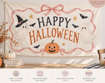 Custom Hand Painted Banner Mockup • Made-to-Order Banner Digital Download • Personalized Party Sign Design