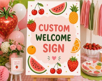 Custom Welcome Sign • Made‑to‑Order Party Sign • Personalized Event Decor • Printable Welcome Poster • Digital Download