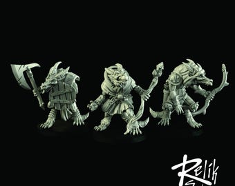 Kobolds 3 Model Set 28mm 32mm - Unpainted Resin Figure