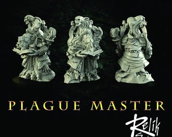 Rat Plague Master Model 28mm 32mm - Unpainted Resin Figure