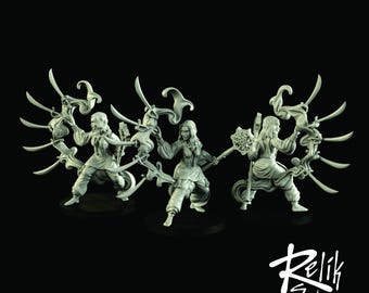 Desert Sorceress Model Pose B 28mm 32mm - Unpainted Resin Figure