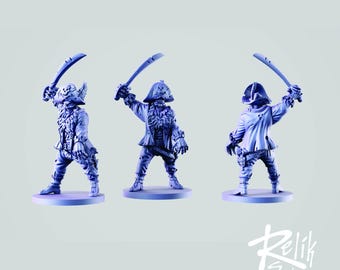 Captain Zombie Model 28mm 32mm - Unpainted Resin Figure