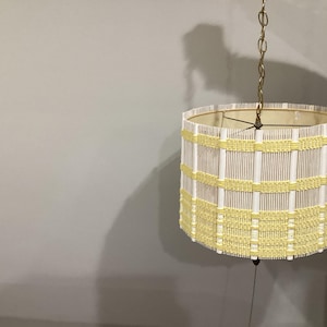 Stunning Unique Mid Century Pendant Hanging Lamp MCM Rare Find