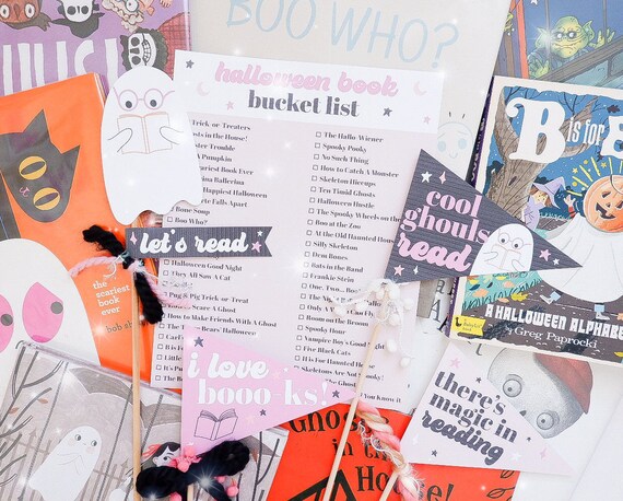 Halloween Printables, Halloween Book List, Halloween Books, Let's Read, Ghost Printable, Ghost Graphic, Halloween Party, Happy Halloween