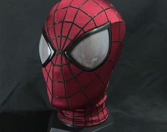Custom Spiderman Mask Andrew Garfield Cosplay Mask Wearable Movie Prop