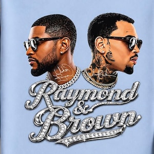 Raymond & Brown PNG Bundle, Urban Rap Style Graphic, Diamond Script Text PNG, Hip Hop Inspired Sublimation Design