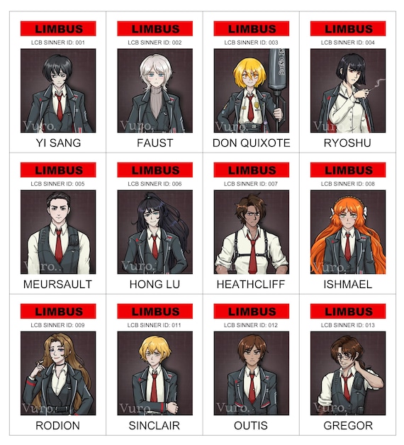 Limbus Company Sinner ID Badges - Etsy 日本
