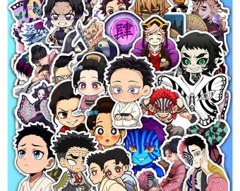 Kimetsu Sticker Sheet no Yaiba – Infinity Castle Movie Fan Art Vinyl Decals 40 designs (4 Full Sheets)