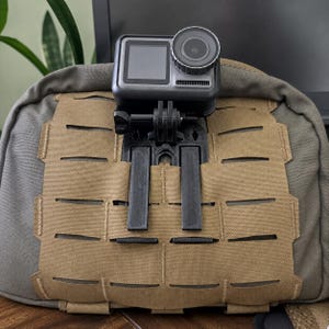 MOLLE Action Camera Mount V2, Reinforced PETG Adapter for 2x2 Webbing bild 2