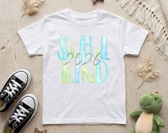 Schulkind 2026 Kinder T-Shirt | Einschulung Shirt 2026 | Schulanfang T-Shirt | Geschenk zur Einschulung | Erstklässler Shirt