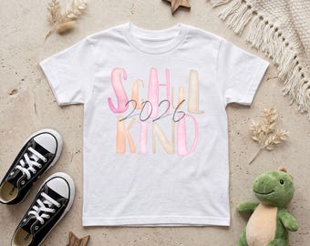 Schulkind 2026 Kinder T-Shirt | Einschulung Shirt 2026 | Schulanfang T-Shirt | Geschenk zur Einschulung | Erstklässler Shirt