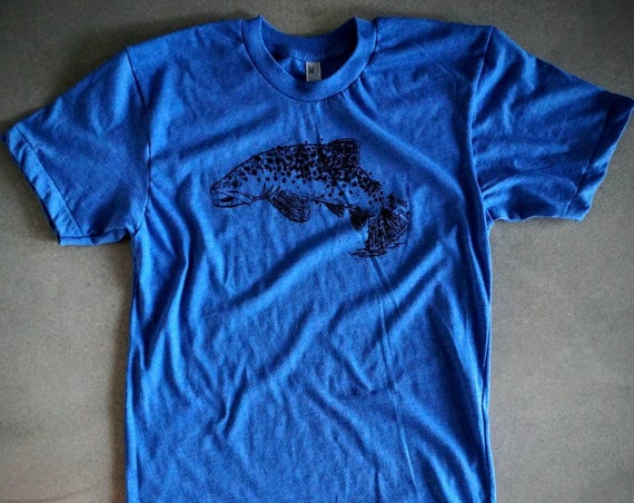 Jumping Trout T-Shirt - American Apparel