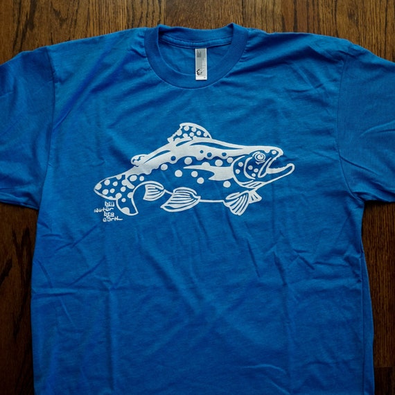 Bold Trout T Shirt - American Apparel