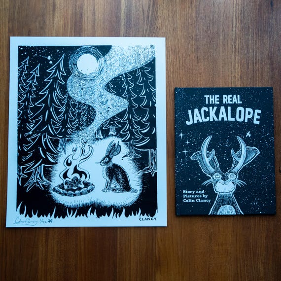 The Real Jackalope Book & Poster Combo - PRESALE