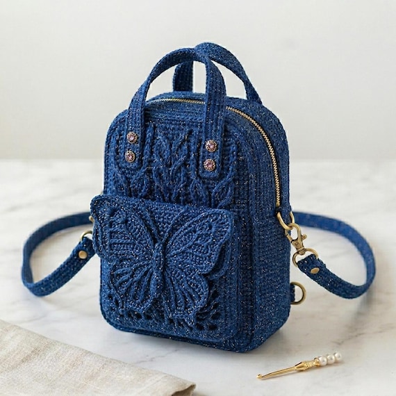 Crochet Mini Backpack Pattern Free Crochet Mini Backpack Easy Crochet Backpack For Beginners Crochet Mini  Backpack Easy Crochet Backpack Pattern Tiny Backpack