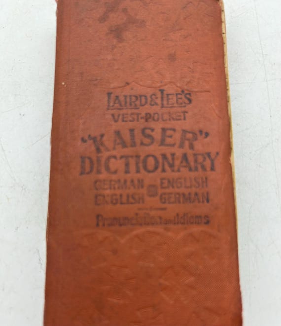 Antique / Vintage Book: Laird & Lee Vest Pocket Kaiser German