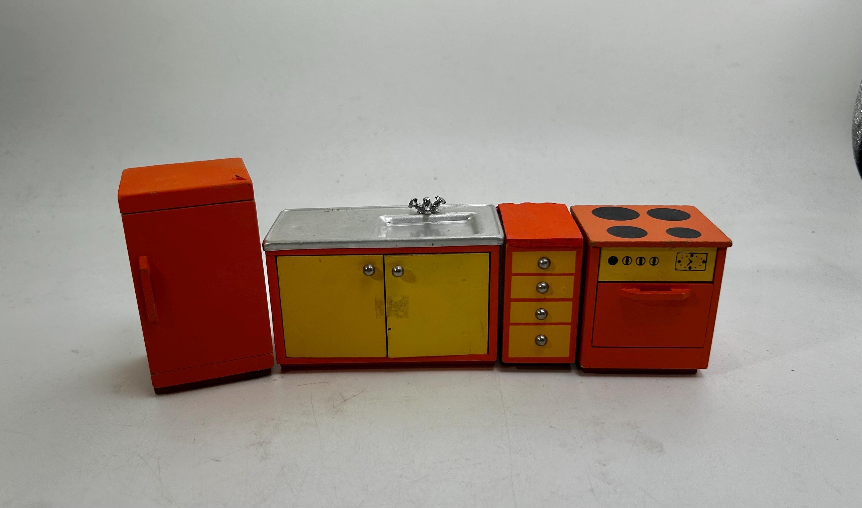 レトロ　オシャレかわいい黒人人形のキッチンセット　ヴィンテージ Vintage 70s Toy Kitchen Sets - Etsy