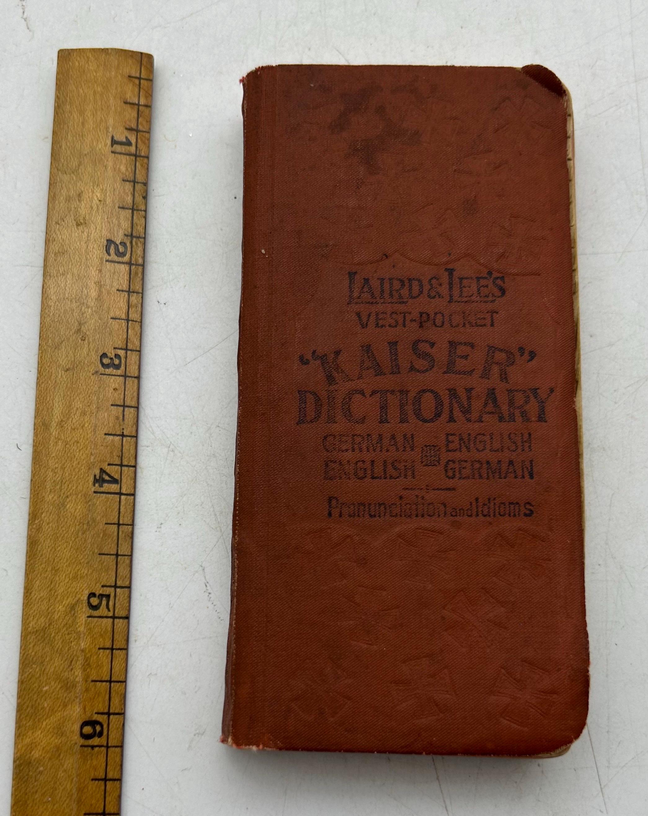 Antique / Vintage Book: Laird & Lee Vest Pocket Kaiser German