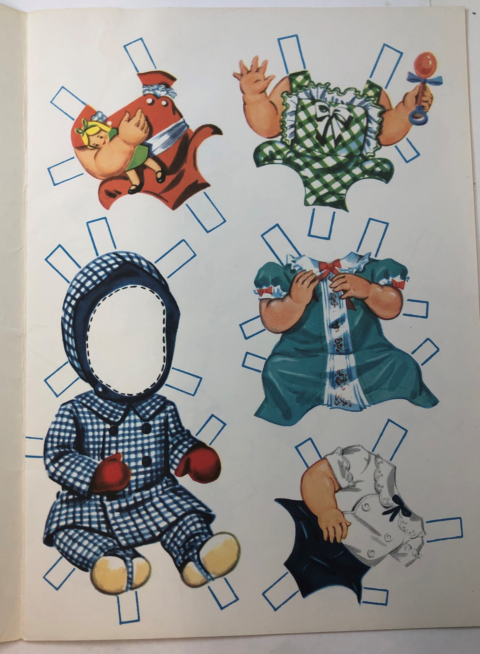 Vintage Baby Paper Dolls 3 Babies 1965 James & Jonathan Etsy