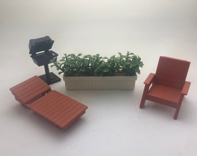 Vintage Fisher Price Patio / Outdoor Furniture Faux Wood Etsy