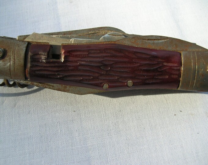 Vintage Camping Knife Blades, Fork & Spoon, Scissors, Cork Screw Etsy