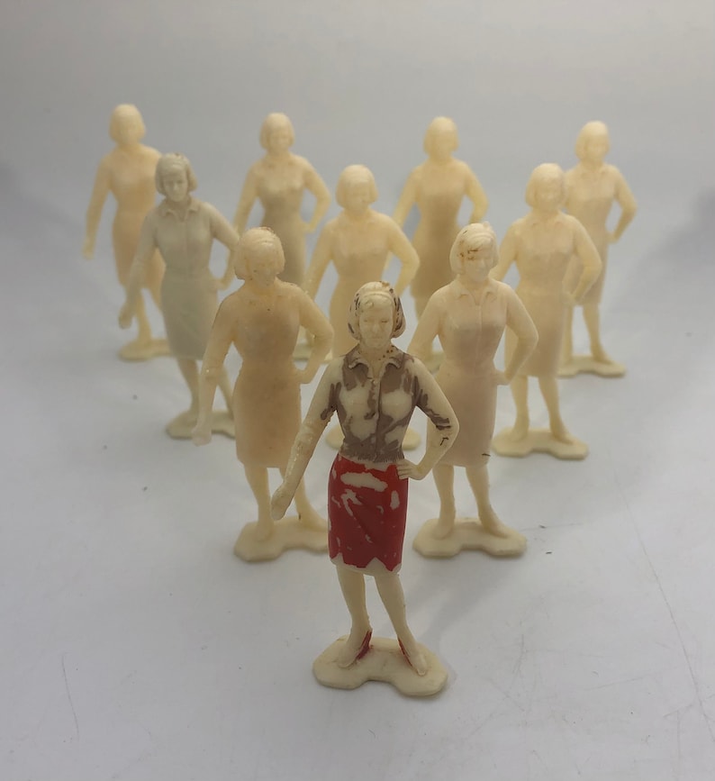 Vintage Marx Dollhouse Figures / People Father Mother Etsy