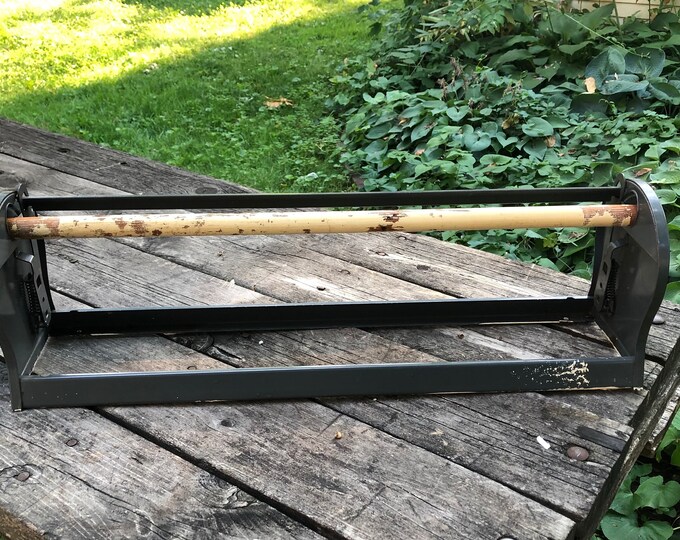 Vintage Bulman Spring Paper Cutter for Paper Rolls, 26 Inches Wide, 1950s, Useful or Decorative