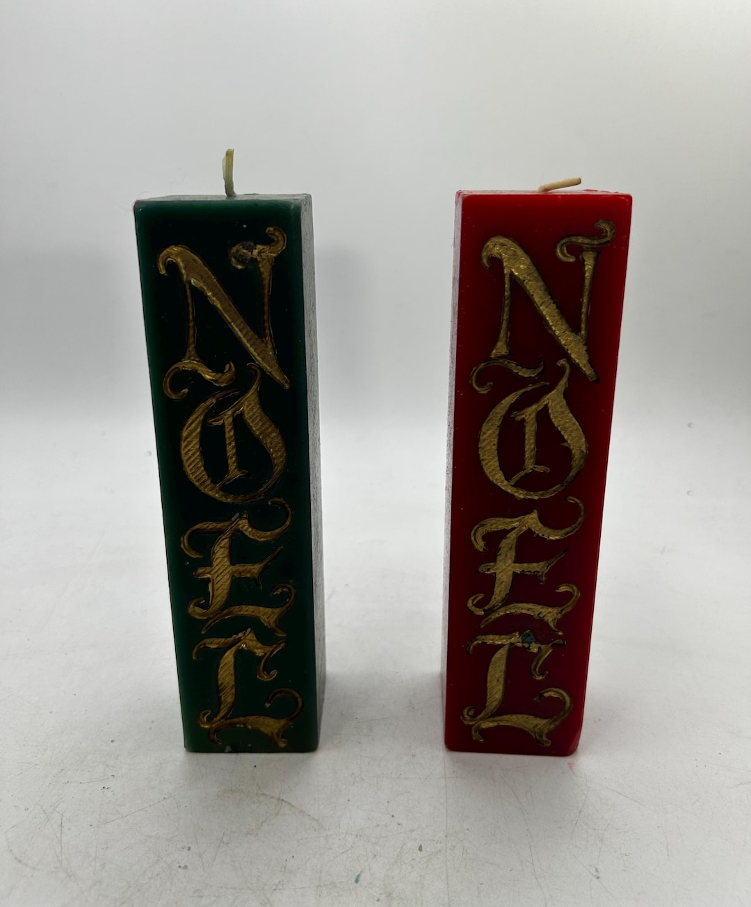 NOELデザインの電飾キャンドル 2本セット希少 クリスマス