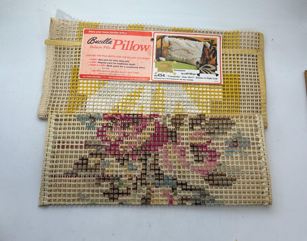 Bucilla – Toile à Tapisserie Unicorn Oval 20x27 – Canvas Seul – Vintage