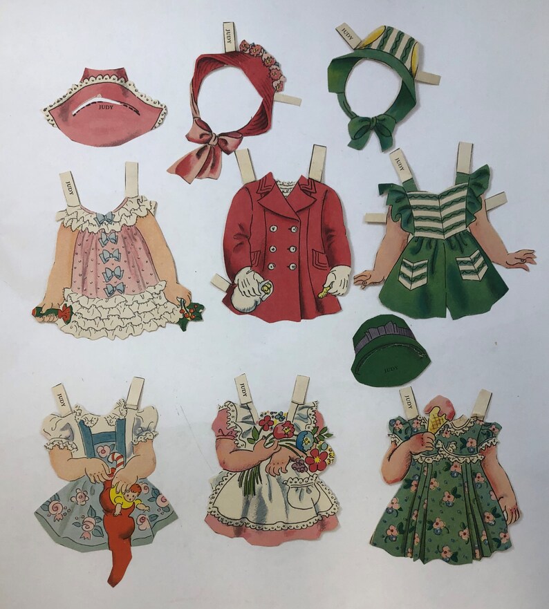 Vintage Book Judy and Jim A Paper Doll Story Book 1947 Etsy