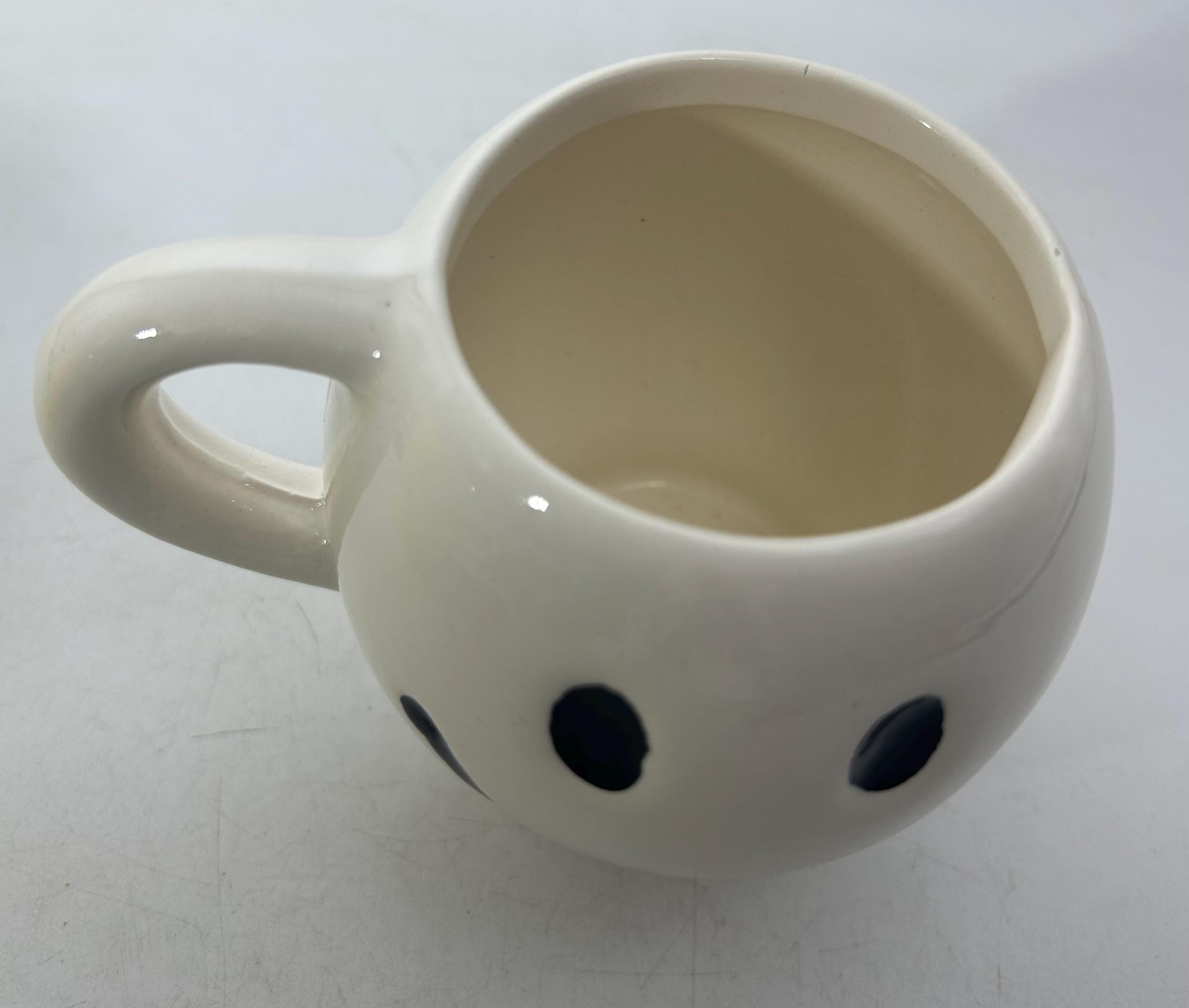 Teleflora Happy Face Mug - Yellow Smiley Face Coffee Cup Funky Retro Vintage Style Smile Face Mug
