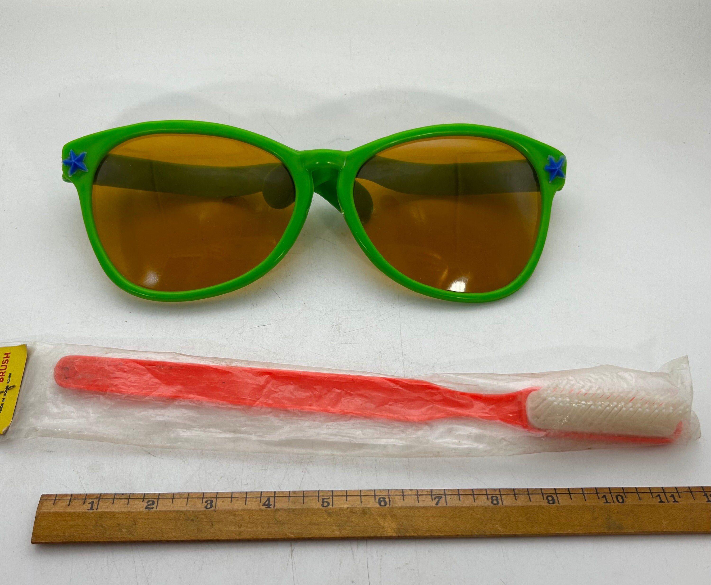 Vintage Novelty Giant Sunglasses and Toothbrush 1960s 1970s Wacky Gag Gift Clown Costume Photo Booth Collection Etsy