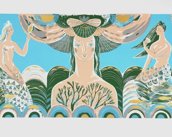 MERFOLK II - Serigrafía de sirenas